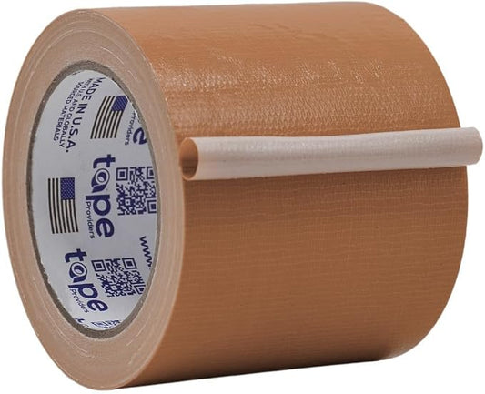 WOD DTC10 Advanced Strength Industrial Grade Tan (Beige) Duct Tape, 4 inch x 60 ft. Waterproof, UV Resistant For Crafts & Home Improvement