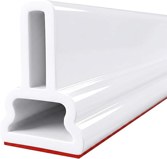 98Inch Collapsible Threshold Water Dam 1.5" high Walkin Shower Guard To Keep Water In Shower Stall Water Barrier Silicone For Dry And Wet Bathroom Kitchen Wheelchair Accessible