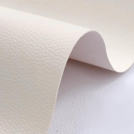 16 X 40 inch Self Adhesive Leather Repair Patch, Creamy White Leather Repair Tape for Furniture, Adhesive Leather Patch for Car Seat Repair, Leather Repair Kit for Couch (Creamy White)