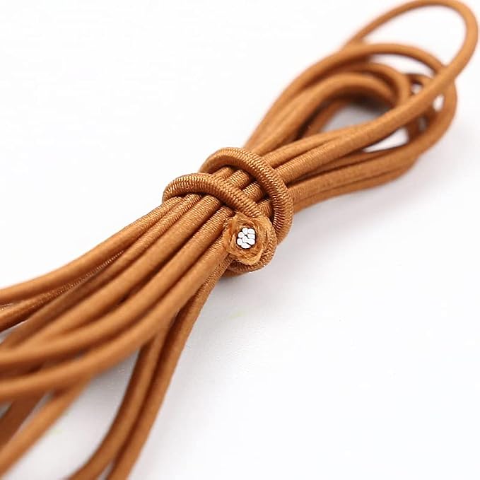 8 pcs Elastic Bands for TN Traveler Notebook,8.8 Yard Elastic Rubber Cords with 8 Decorative Toggles DIY Repair Kit for Refillable Leather Traveler's Journal