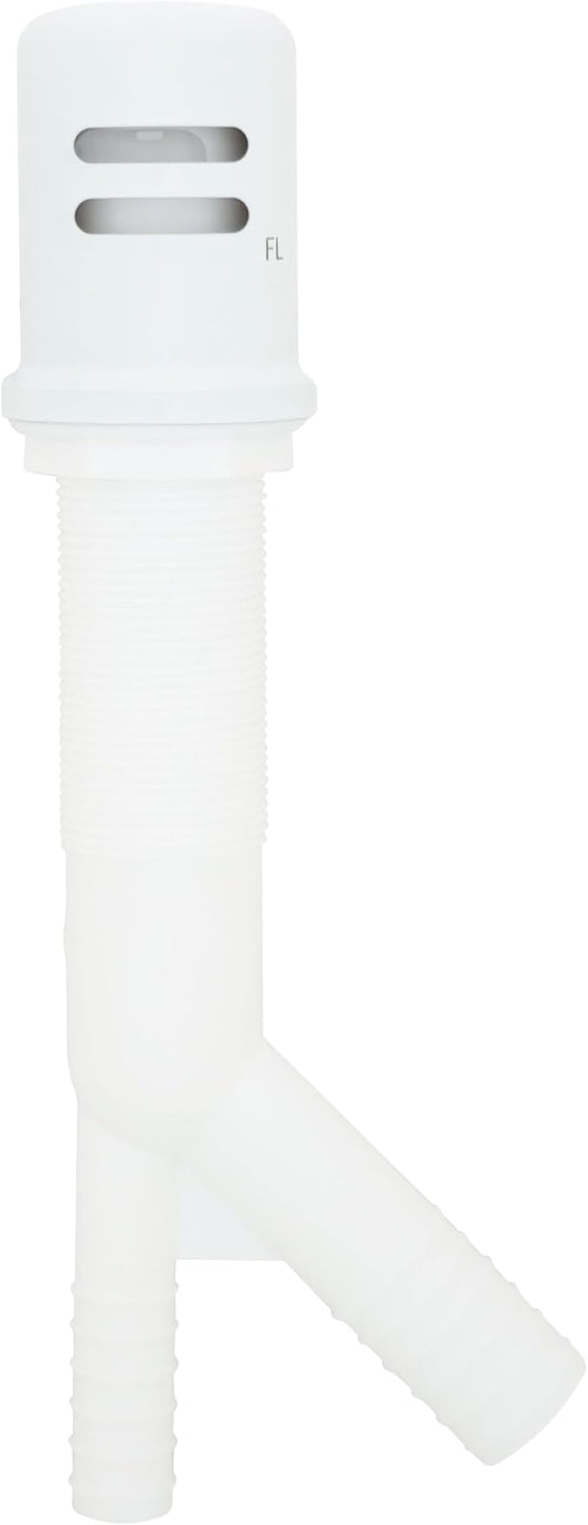 Westbrass D200-1-50-50 1-3/4" x 2-3/4" Solid Brass Air Gap Cap Kit, Skirted, Powder Coat White (50-Pack)