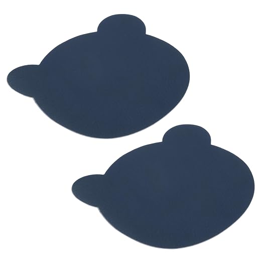 PATIKIL Leather Repair Patch, 2 Pcs 4 x 3.5 Inch Self-Adhesive Vinyl Patch Furniture Tape Repair Kit for Sofas Couches Stools Chairs Cabinets Bags, Navy Blue