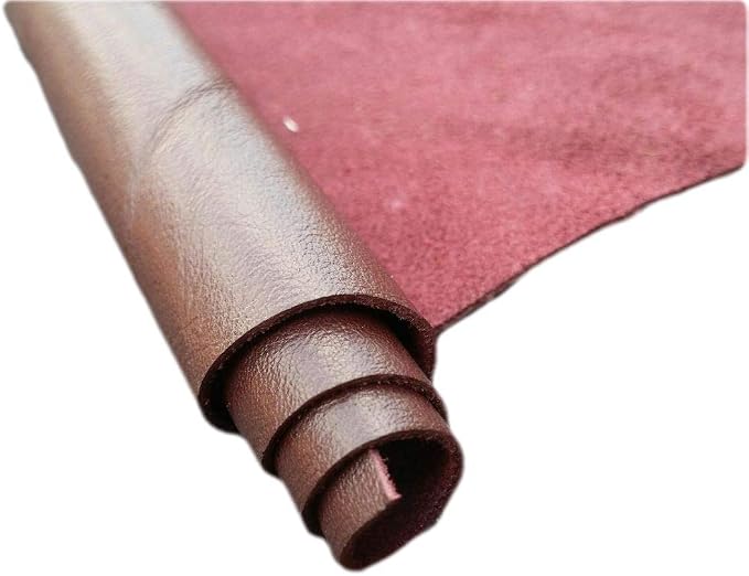 Reed Leather Hides - Cow Skins (8 inches X 11 Inches, Burgundy) | Arts and Crafts