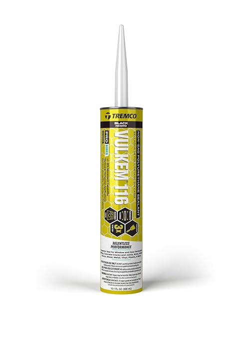 Tremco Vulkem 116 Polyurethane Sealant 10.1 oz. (1, Black, Single)