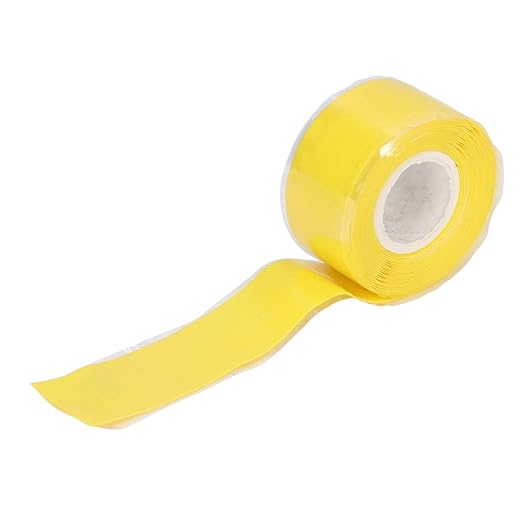 Waterproof Self-Welding Silicone Tape for Sealing Repair of Water Pipe Hoses (Yellow)