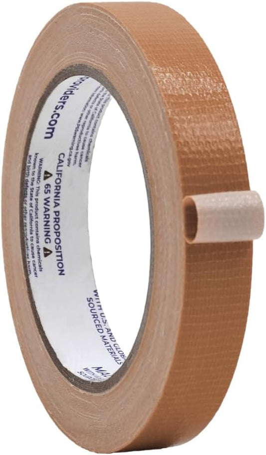 WOD DTC10 Advanced Strength Industrial Grade Tan (Beige) Duct Tape, 3/4 inch x 60 ft. Waterproof, UV Resistant For Crafts & Home Improvement
