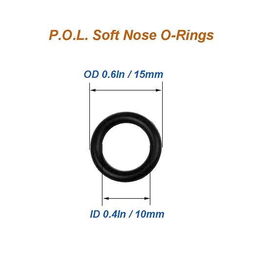 10Pcs Propane Tank O Ring Replacement for POL Regulators, RV Grill | Soft rubber gasket rings for propane cylinders, helps refresh worn tank connections for cookouts and campers