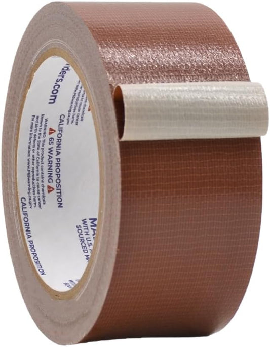 WOD DTC10 Advanced Strength Industrial Grade Brown Duct Tape, 2 inch x 60 ft. Waterproof, UV Resistant For Crafts & Home Improvement