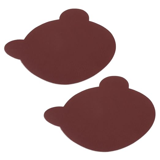 PATIKIL Leather Repair Patch, 2 Pcs 4 x 3.5 Inch Self-Adhesive Vinyl Patch Furniture Tape Repair Kit for Sofas Couches Stools Chairs Cabinets Bags, Burgundy