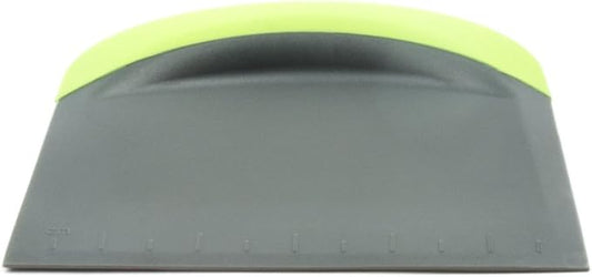 Fox Run Dough and Bowl Scraper, 4.75" Flat Edge Bench Scraper, Green