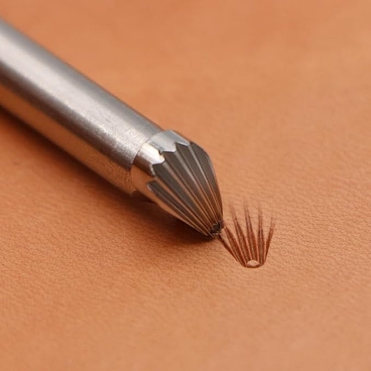 Leather Stamp Tools Stamping Working leathercraft Carving Leather Craft Working Generic Geometrics Seashell Filler (F048)