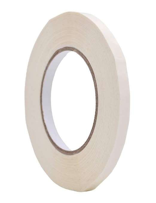 WOD White Produce Poly Bag Sealing Tape, 3/8 inch x 180 yds. for Packaging and Sealing of Meat, Gifts, or Ice Bags BSTC24PVC
