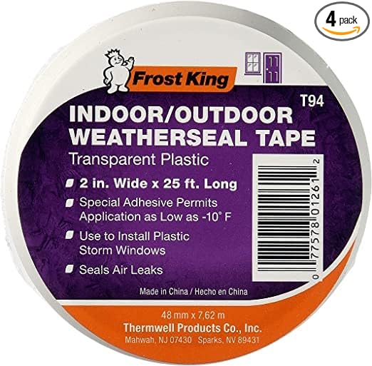 THERMWELL T96H Weatherseal Tape, 2"/100' (2" X 25 ft (4-Pack))