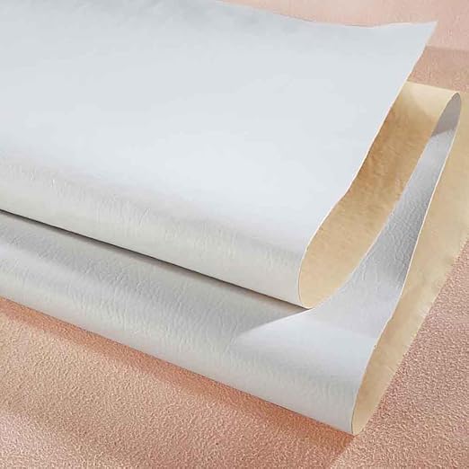 Leather Repair Patch Tape Kit, Self Adhesive Leather Repair for Furniture, Couch, Sofa, Car Seats,Office Chair,Vinyl Repair Kit (White,19x19 inches)