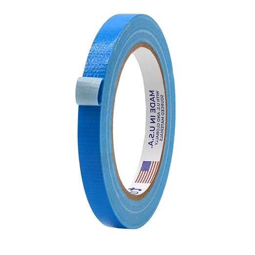 MAT Duct Tape Sky Blue Industrial Grade, 1/2 inch x 60 ft. Waterproof, UV Resistant for Crafts, Home Improvement, Repairs, & Projects