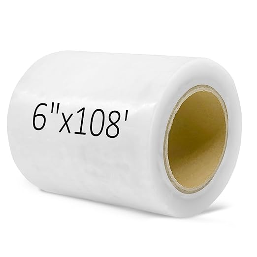 Greenhouse Repair Tape, 6 mil 6" x 108' Greenhouse Tape, Heavy Duty UV Resistant Clear Greenhouse Sheeting Coverings Film Tape for Seaming and Sealing (6" x 108')