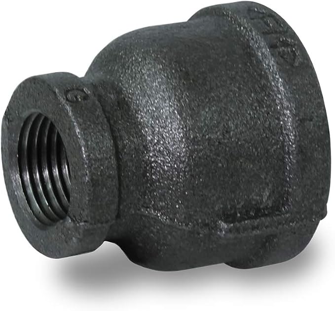 Supply Giant CNSD4003 2 X 1/2" Black Malleable Iron Reducing Coupling