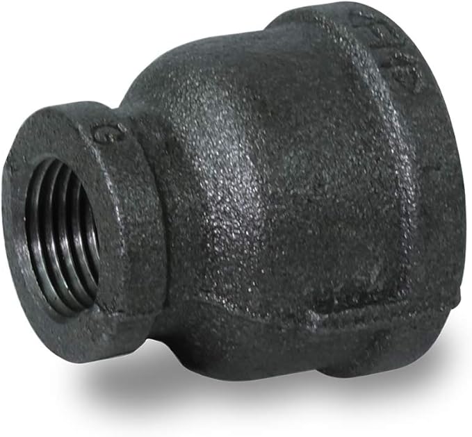 Supply Giant CNSD3364 1-1/4 X 3/4" Black Malleable Iron Reducing Coupling