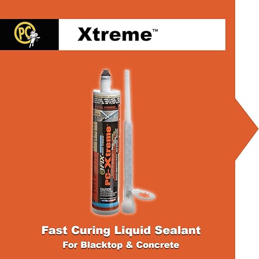 PC Products PC-Xtreme Polyurea Joint Filler, Concrete and Blacktop Sealant, 22oz Cartridge, Gray 96000 (Pack of 1)