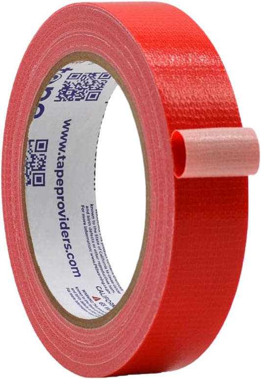 WOD DTC10 Advanced Strength Industrial Grade Red Duct Tape, 1 inch x 60 ft. Waterproof, UV Resistant For Crafts & Home Improvement