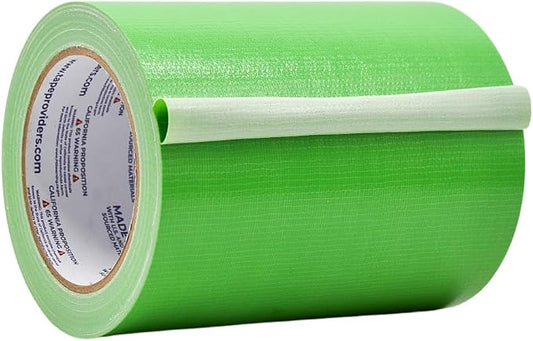 WOD DTC10 Advanced Strength Industrial Grade Light Green Duct Tape, 6 inch x 60 ft. Waterproof, UV Resistant For Crafts & Home Improvement