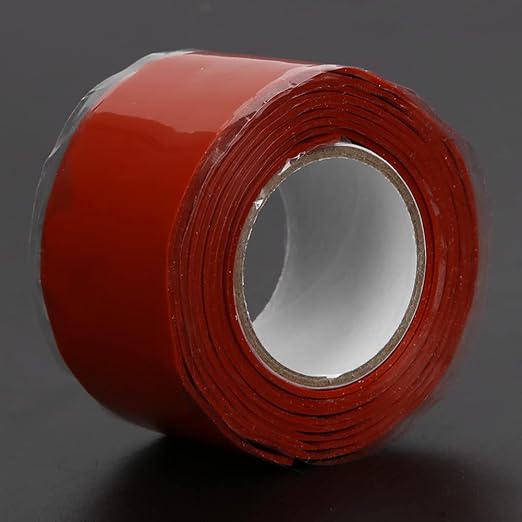 Tape, Pipe Repairing Supplies, Home Pipe & Pipeline Repairing Solution with Strong Stickiness for Quick Sealing, Suitable for PVC, PPR, Metal, Iron Casting, Hard Pl (Red)