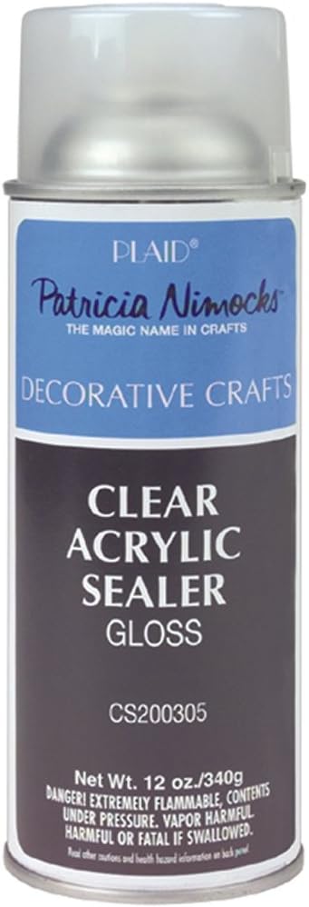 Plaid Patricia Nimocks Clear Acrylic Sealer (12-Ounce), CS200305 Gloss