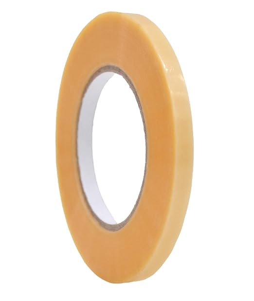 WOD Clear Produce Poly Bag Sealing Tape, 3/8 inch x 180 yds. for Packaging and Sealing of Meat, Gifts, or Ice Bags BSTC24PVC