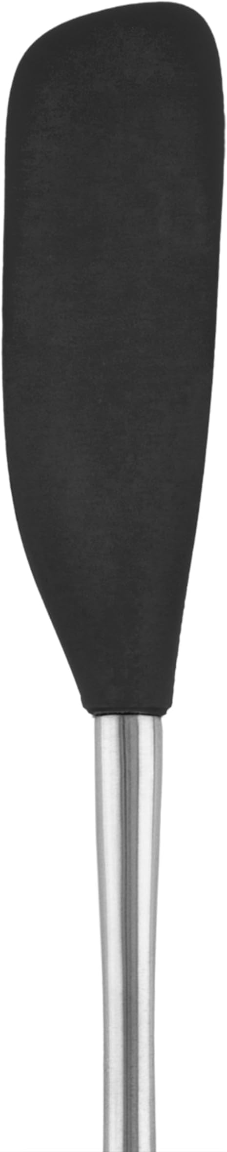 Tovolo Jar Spatula Silicone Long Stainless Steel Handle Scraper Spatula Black, Jar Scraper Heat Resistant Dishwasher Safe BPA Free Kitchen Utensil for Scraping Spreading Jelly Peanut Butter