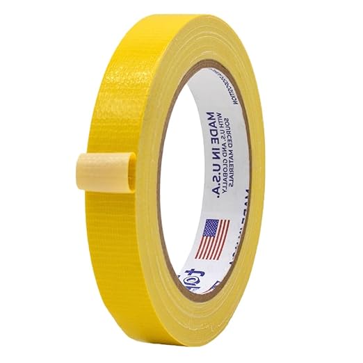 MAT Duct Tape Yellow Industrial Grade, 3/4 inch x 60 ft. Waterproof, UV Resistant for Crafts, Home Improvement, Repairs, & Projects