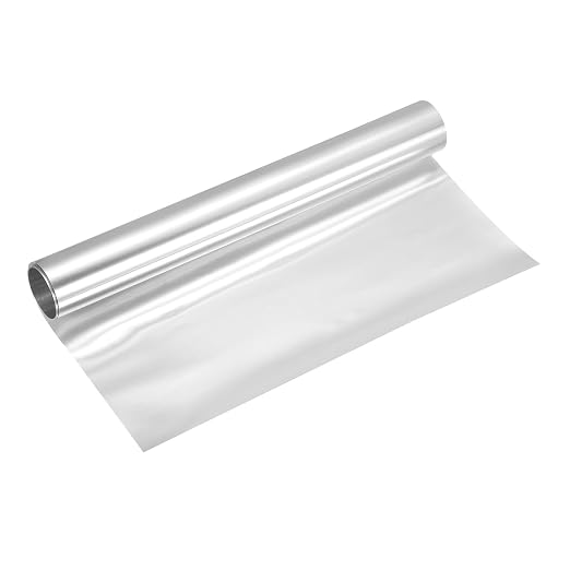 uxcell Aluminum Flashing Roll, 12in x 3.3ft Metal Roof Panels 0.1mm Waterproof Aluminum Sheet Roll for House Repair, Roof Flashing, Sealing Windows Doors, DIY Projects
