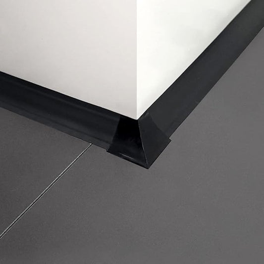 InstaTrim Outside Corners - 10 Black 3/4" Wide Caulk Strip Outside Corner Pieces - Trim for Outside Corners - Paintable