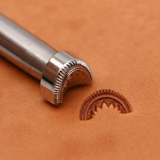 Leather Stamp Tools Stamping Working leathercraft Carving Leather Craft Working Generic Geometrics Seashell Filler (C050)