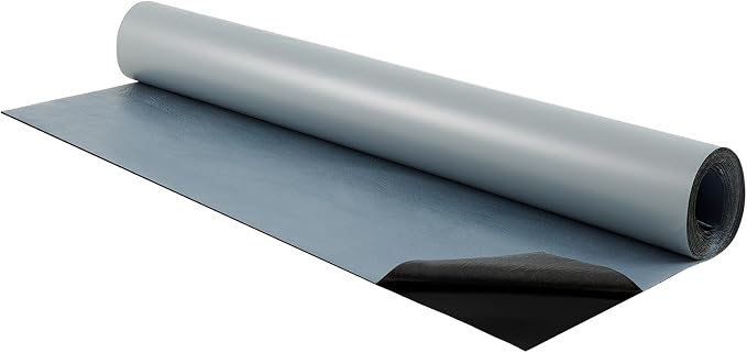 40in x 16.5ft Roof Waterproof Tape, Heavy Duty TPU Self-Adhesive Leak Repair for Large Roofs, Warehouses, Commercial Buildings & Industrial Projects, Instant Weatherproof Seal (Gray)