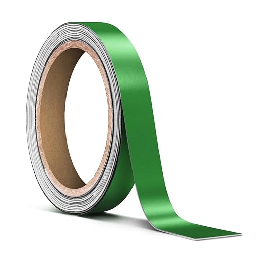 VViViD Satin Green Chrome Pinstripe Vinyl Tape Roll (¼” x 25ft)