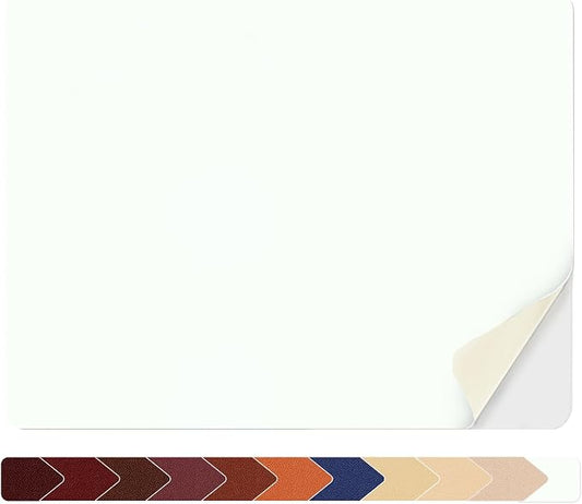 Numola Leather Repair Patch 8×11 inch Self-Adhesive Leather Repair Tape, Scratch/Holes Vinyl Repair Kit for Couch, Car Seat, Sofas, DIY Furniture Upholstery, Chair, Jackets, First-aid (White)