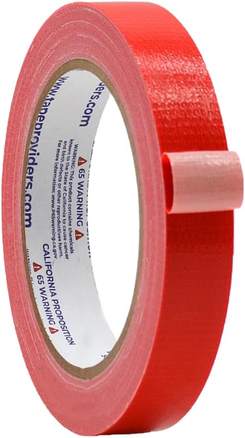 WOD DTC10 Advanced Strength Industrial Grade Red Duct Tape, 3/4 inch x 60 ft. Waterproof, UV Resistant For Crafts & Home Improvement