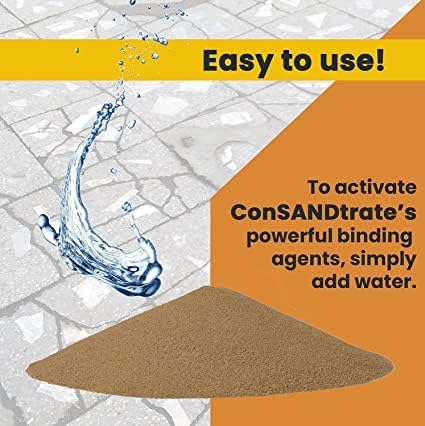 ConSandtrate Concrete Crack Filler - Brown - 2 LB (Single Bottle) for Filling in Concrete Cracks on driveways, walkways and patios