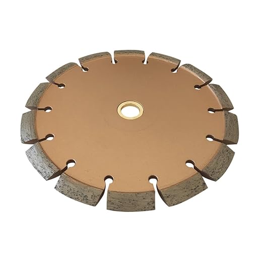 7" Crack Chaser Blade for Cured Concrete, Asphalt Repair or Joint Widen, 0.25" Width, 7/8"-5/8" Non-Threaded Arbor