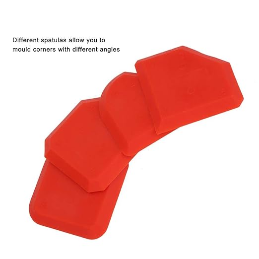 4pcs Silicone Sealant Remover,Smoother Finisher Scraper Cleaner Caulking Tool Kit, for a Professional Finish to Most Household sealants, fillers, Grout, etc.