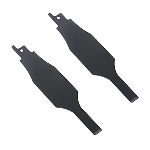 2pcs 2/5 inch (10mm) HCS reciprocating Saw Blade Saber Shovel Length Cleaning Tool for Removing Tile Grout Glue Gaps, etc.…
