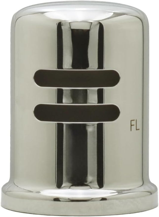 Westbrass D201-1-05 1-3/4" x 2-3/4" Solid Brass Air Gap Cap Only, Skirted, Polished Nickel