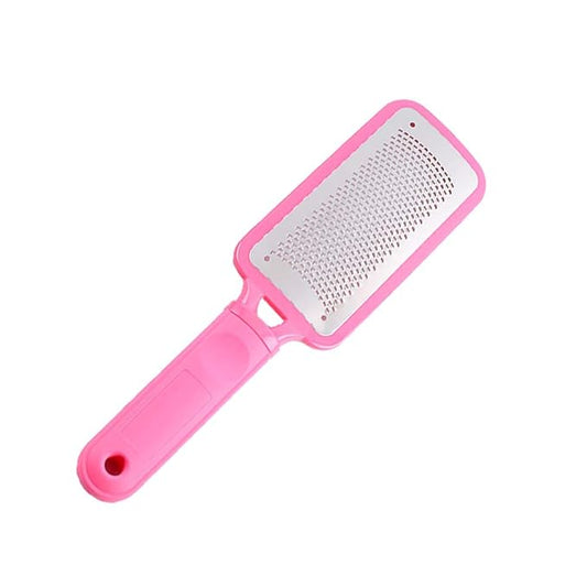 JISTL Foot File Colossal Foot Rasp Stainless Steel Pedicure Metal Surface Foot Care Tool,Foot Rasp Eliminate Feet Cracked Dead Thick Dry Hard Skin (Pink&10.6")
