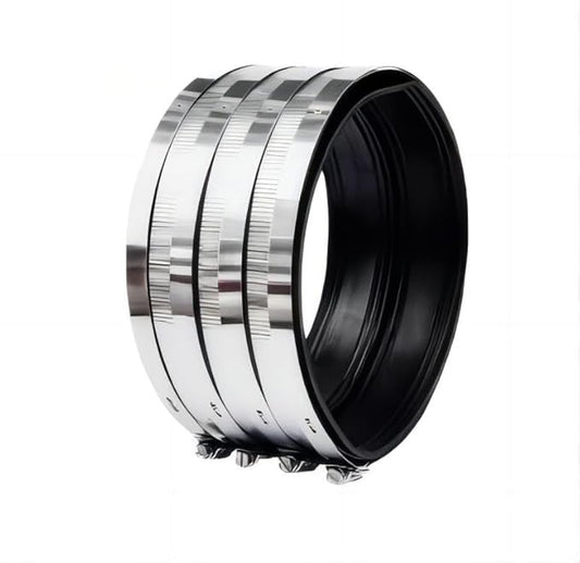 Flexible pipe Coupling with Stainless Steel Clamps.Pipe Connector for PVC and Metal Pipes (8inch/218mm-222mm)