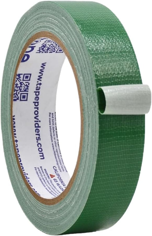 WOD DTC10 Advanced Strength Industrial Grade Dark Green Duct Tape, 1 inch x 60 ft. Waterproof, UV Resistant For Crafts & Home Improvement