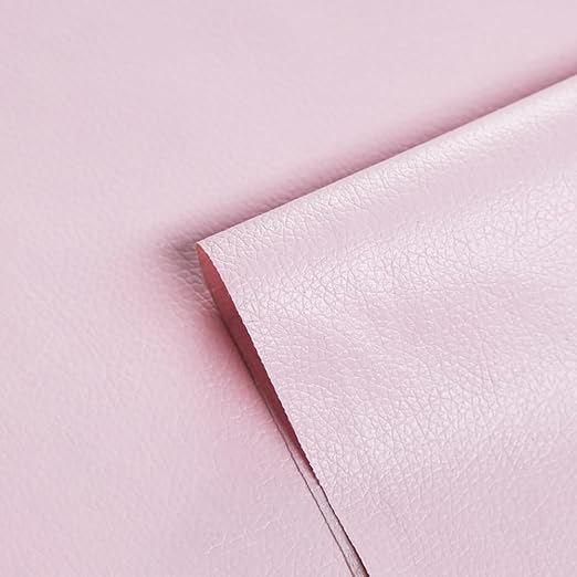 Self Adhesive Leather Repair Patch Light Pink Faux Leather Fabric 19.7 x 54 Inch Leather Repair Tape Kit for Upholstery, Furniture, Couch, Sofa, Car Seats, Chairs