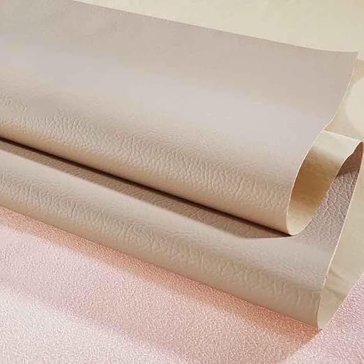 Leather Repair Patch Tape Kit, Self Adhesive Leather Repair for Furniture, Couch, Sofa, Car Seats,Office Chair,Vinyl Repair Kit (Beige Yellow,19x19 inches)