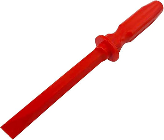 Non-Marring Super Grip Plastic Chisel Scraper, Wheel Weight Remover,Red No-Scratch Chisel Remover Tool Kit for Removing Trim, Gaskets, Adhesives, Caulk, Decals, and More