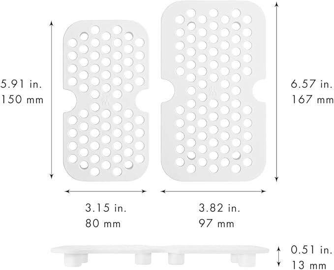 ZWILLING Fresh & Save Set of 2 Drip Tray for Glass Boxes, MEDIUM/LARGE, white (Pack of 2)