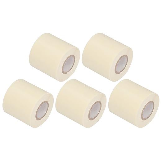 5 Packs Air Conditioner Pipe Tape, 2.4in x 46ft Oil Resistant PVC Insulation Tape Pipe Wrap for AC Lines Electrical Wires Water Pipes HVAC Protective Wrap, Leak Repair (Beige)